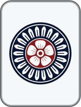 1 Dot mahjong tile, sourced reference artwork