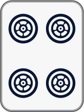 4 Dot mahjong tile, sourced reference artwork