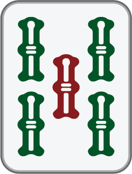 5 Bam mahjong tile, sourced reference artwork