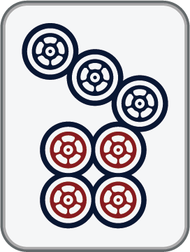 7 Dot mahjong tile, sourced reference artwork